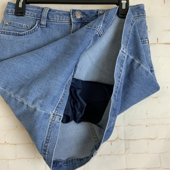 Lee Womens Regular Fit Denim Skort Mid Rise - Picture 2 of 3